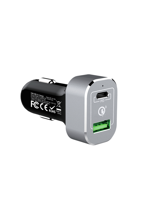 Car Charger USB Type C/QC 3.0 (63 Watts)